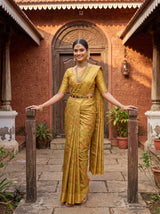 MIMOSA Gold Saree Saree — pose 7 styling detail