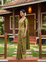 MIMOSA Green Saree Saree — pose 3 styling detail