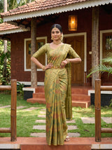MIMOSA Green Saree Saree — pose 4 styling detail