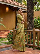 MIMOSA Green Saree Saree — pose 5 styling detail