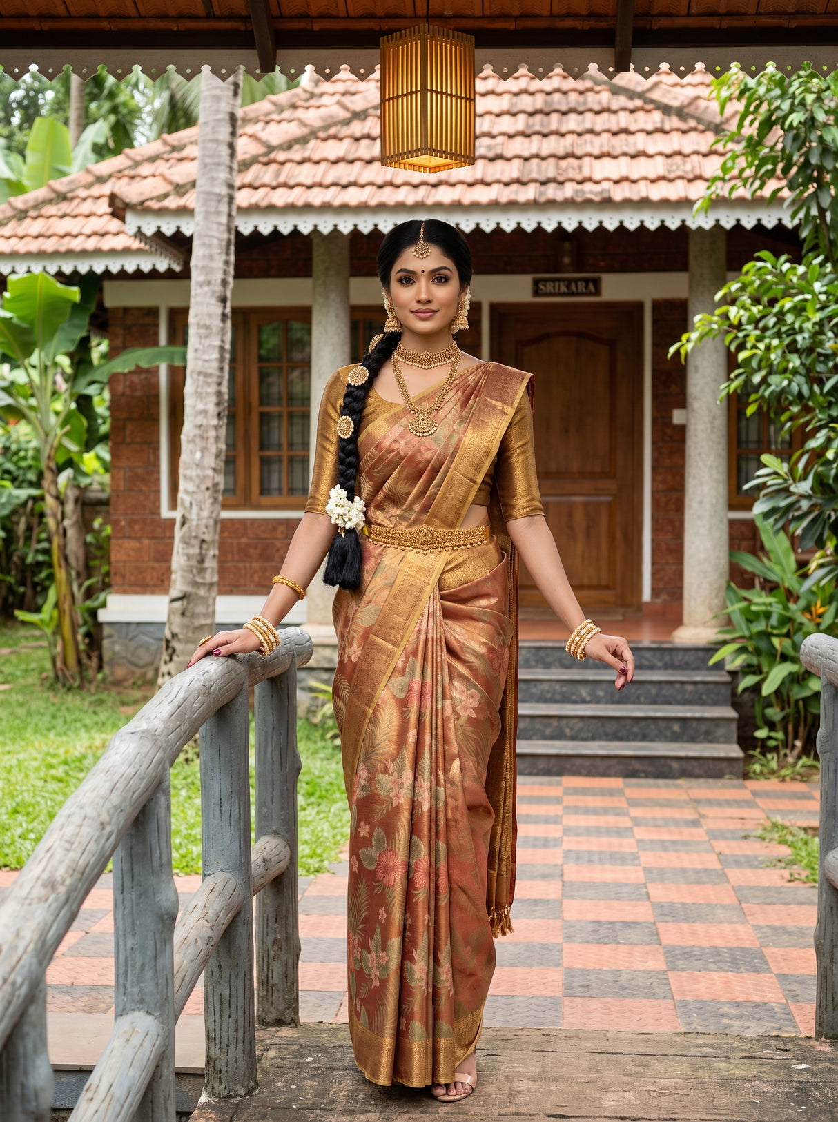 Magenta  Saree
