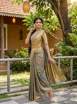 MIMOSA Sapphire Saree Saree — pose 5 styling detail