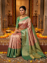 MIMOSA Gajari Kanjivaram Art Silk Saree — pose 8 styling detail