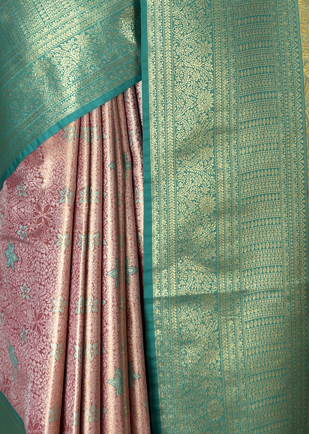 MIMOSA Gajari Kanjivaram Art Silk Saree — fleets shot full lifestyle