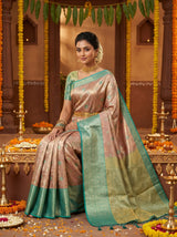 MIMOSA Maroon Kanjivaram Art Silk Saree — pose 8 styling detail