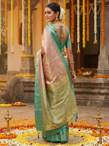 MIMOSA Maroon Kanjivaram Art Silk Saree — pose 9 styling detail