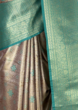 MIMOSA Maroon Kanjivaram Art Silk Saree — fleets shot full lifestyle