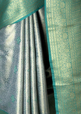 MIMOSA Saffire Kanjivaram Art Silk Saree — fleets shot full lifestyle