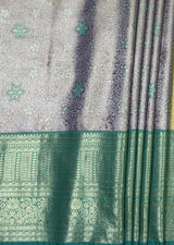 MIMOSA Violet Kanjivaram Art Silk Saree — fleets shot full lifestyle