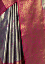 MIMOSA Lavender Kanjivaram Art Silk Saree — fleets shot full lifestyle