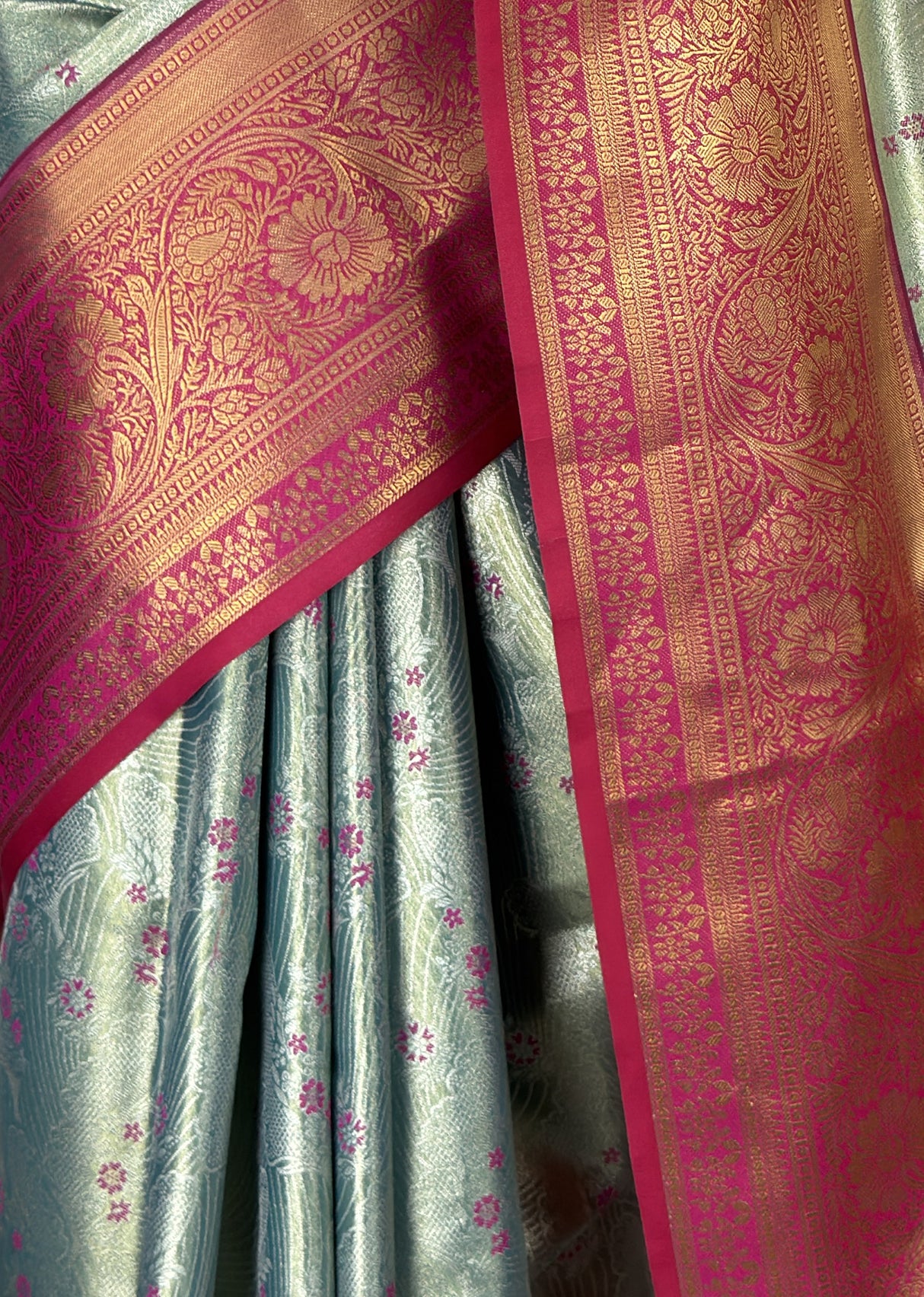 MIMOSA Saffire Kanjivaram Art Silk Saree — fleets shot full lifestyle