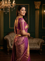 MIMOSA Gajari Kanjivaram Art Silk Saree — pose 9 styling detail