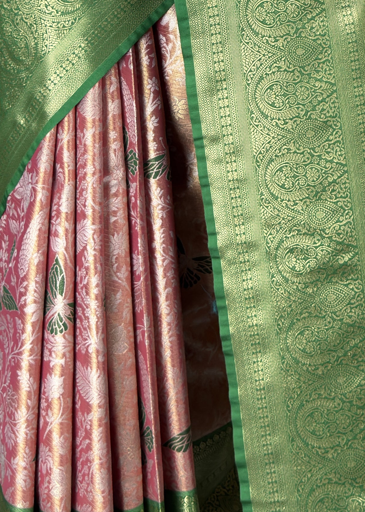 MIMOSA Gajari Kanjivaram Art Silk Saree — fleets shot full lifestyle