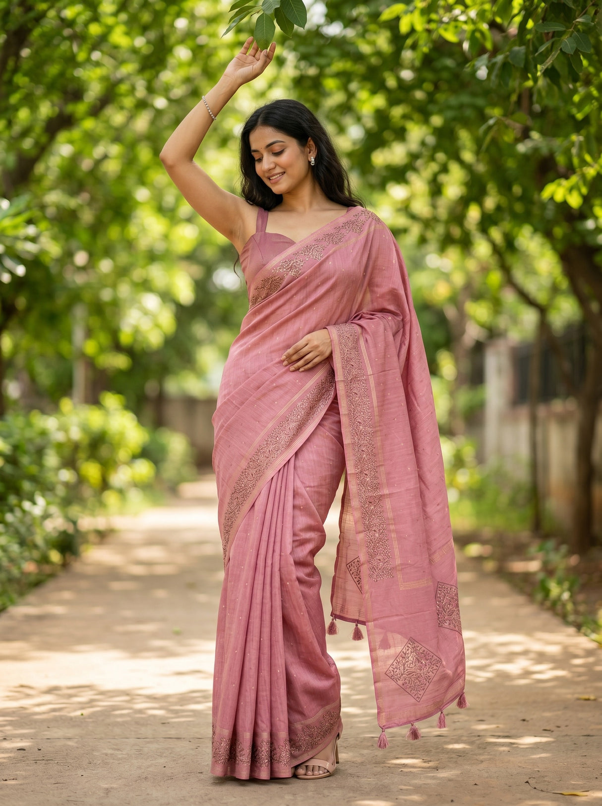 MIMOSA Saree Saree — front view on mannequin