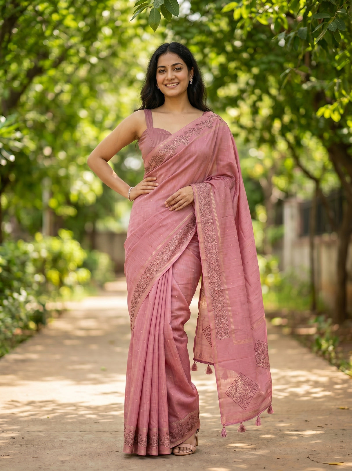 MIMOSA Saree Saree — pose 4 styling detail