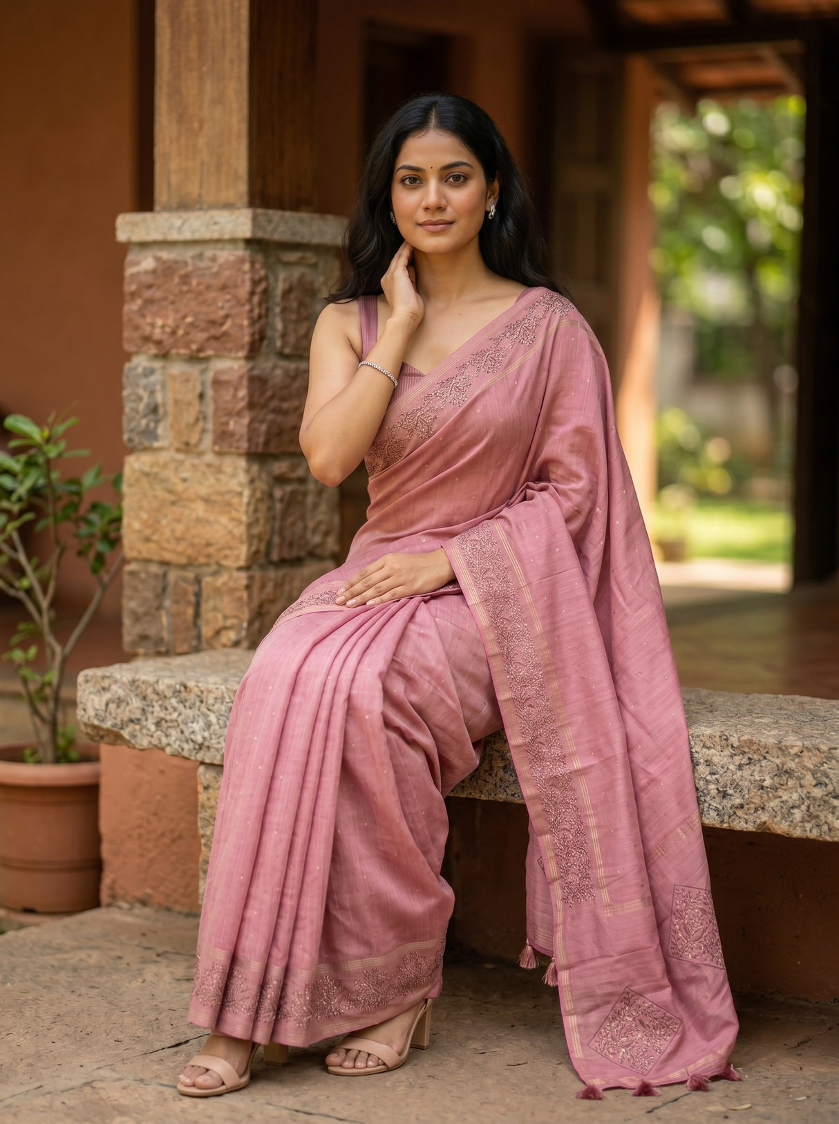MIMOSA Saree Saree — pose 8 styling detail