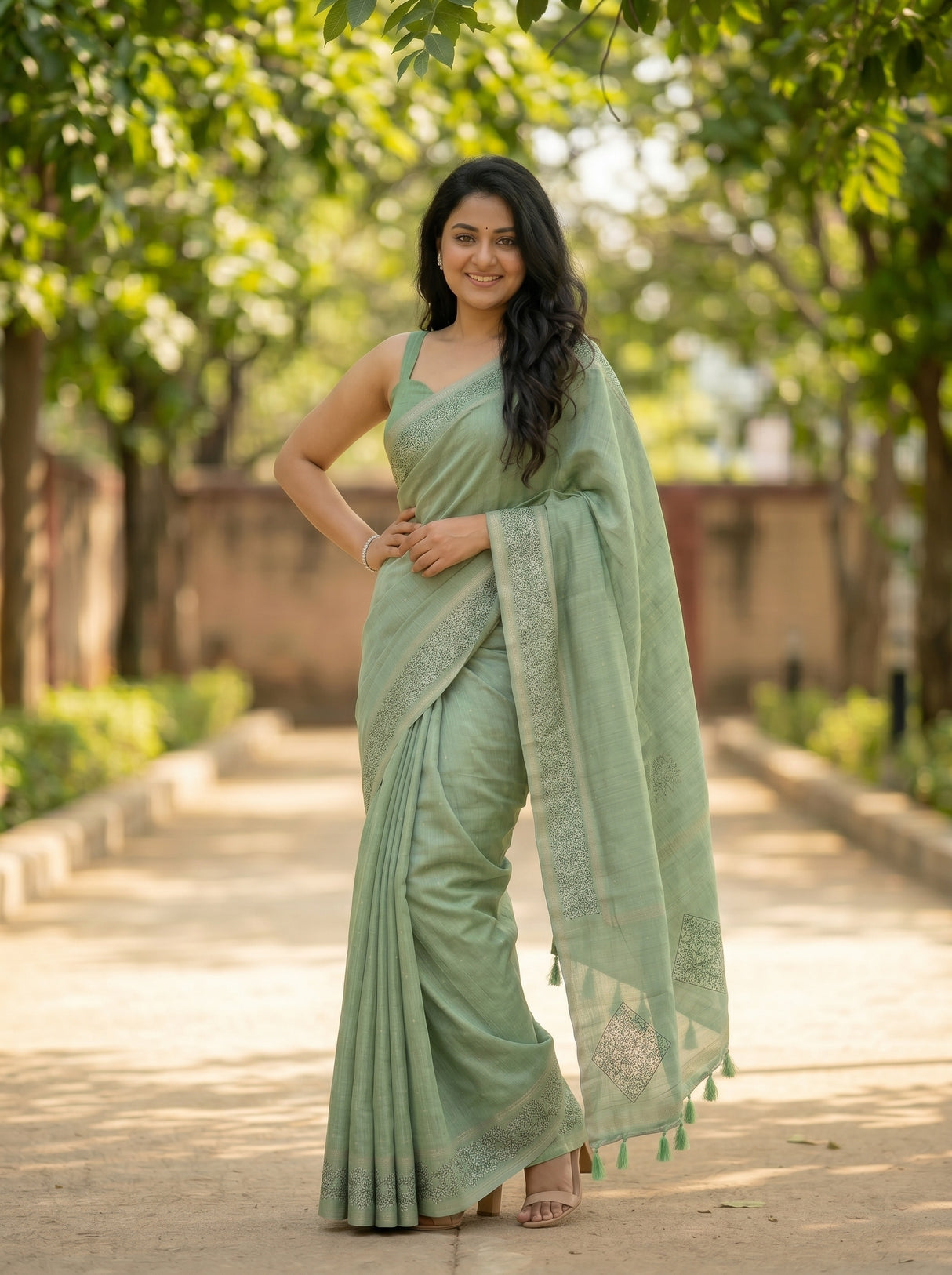 MIMOSA Saree Saree — pose 4 styling detail