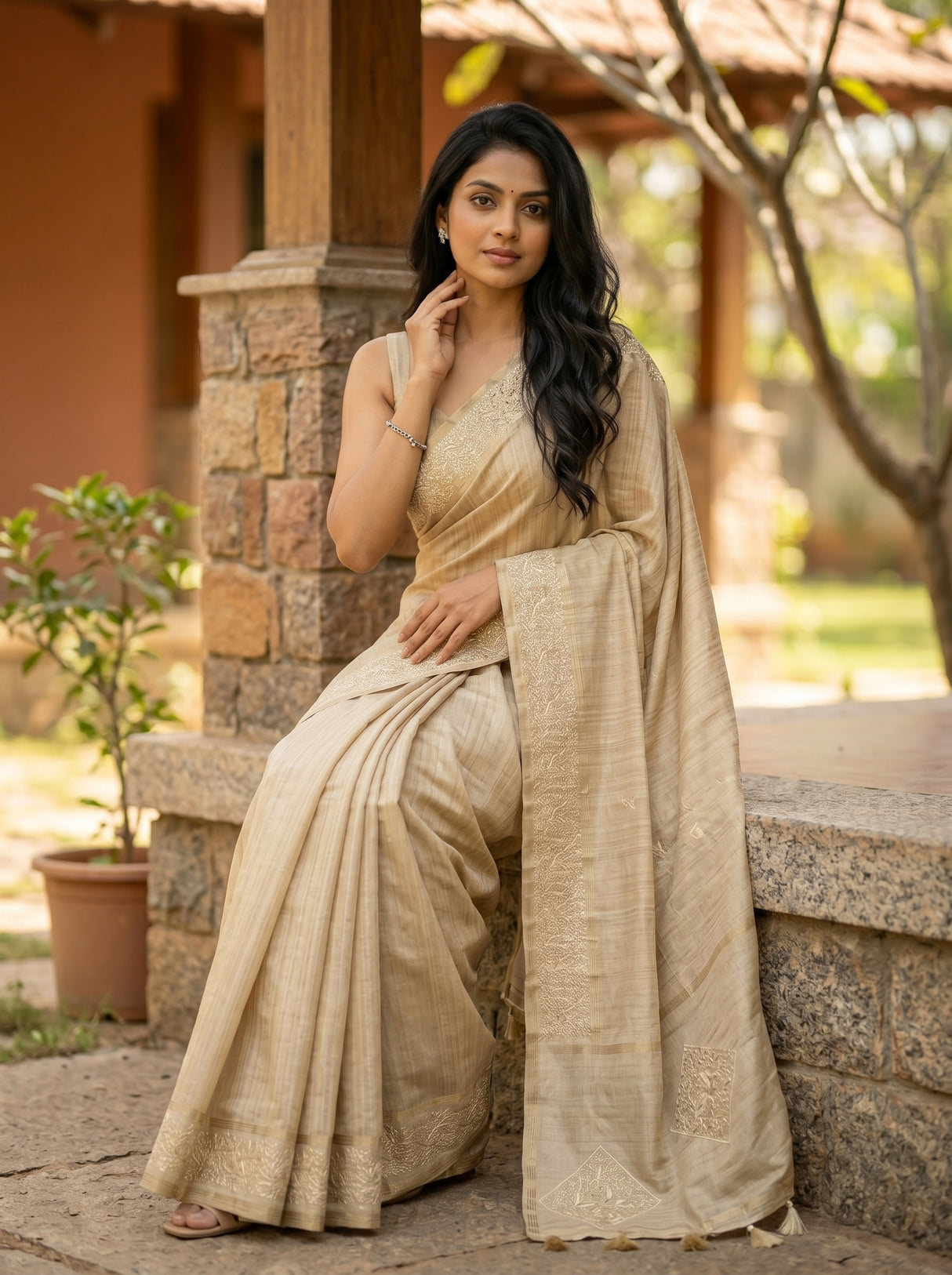 MIMOSA Saree Saree — pose 8 styling detail