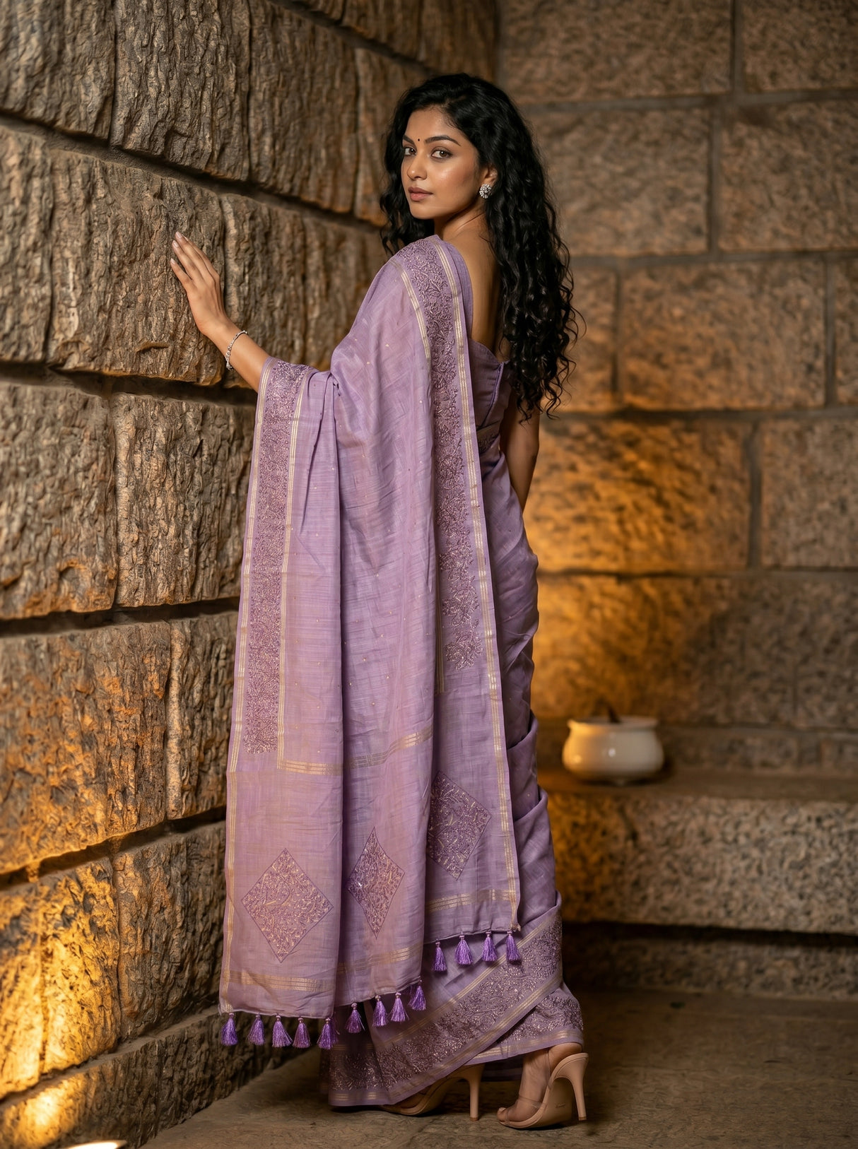 MIMOSA Saree Saree — pose 7 styling detail