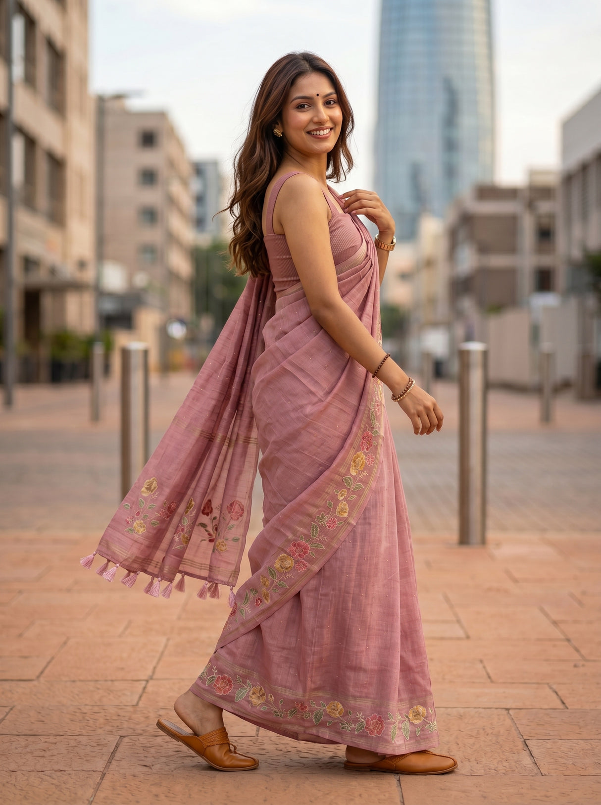 MIMOSA Saree Saree — pose 10 styling detail