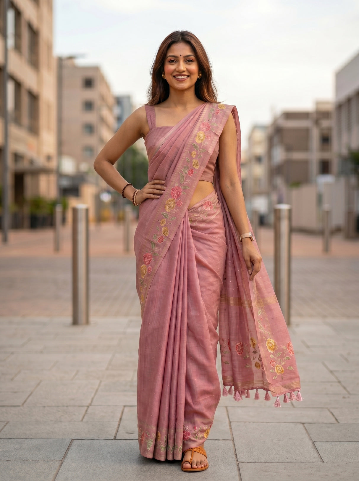 MIMOSA Saree Saree — pose 4 styling detail