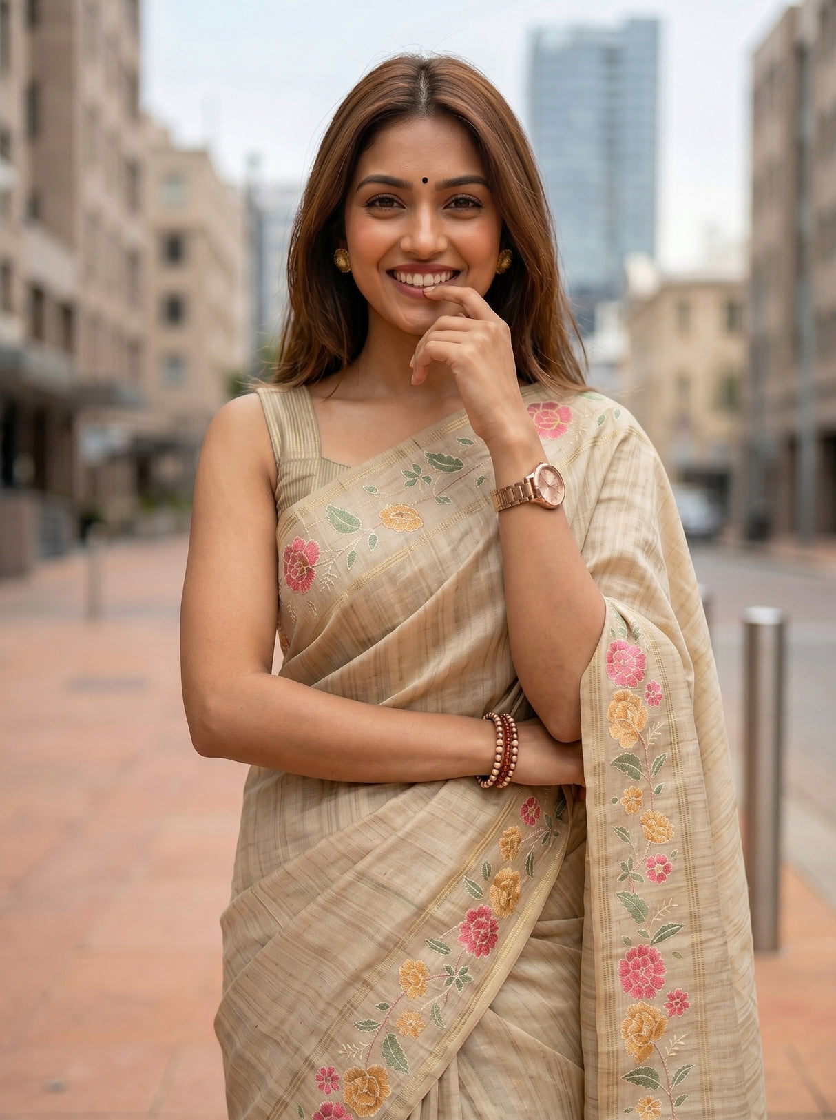 MIMOSA Saree Saree — pose 10 styling detail