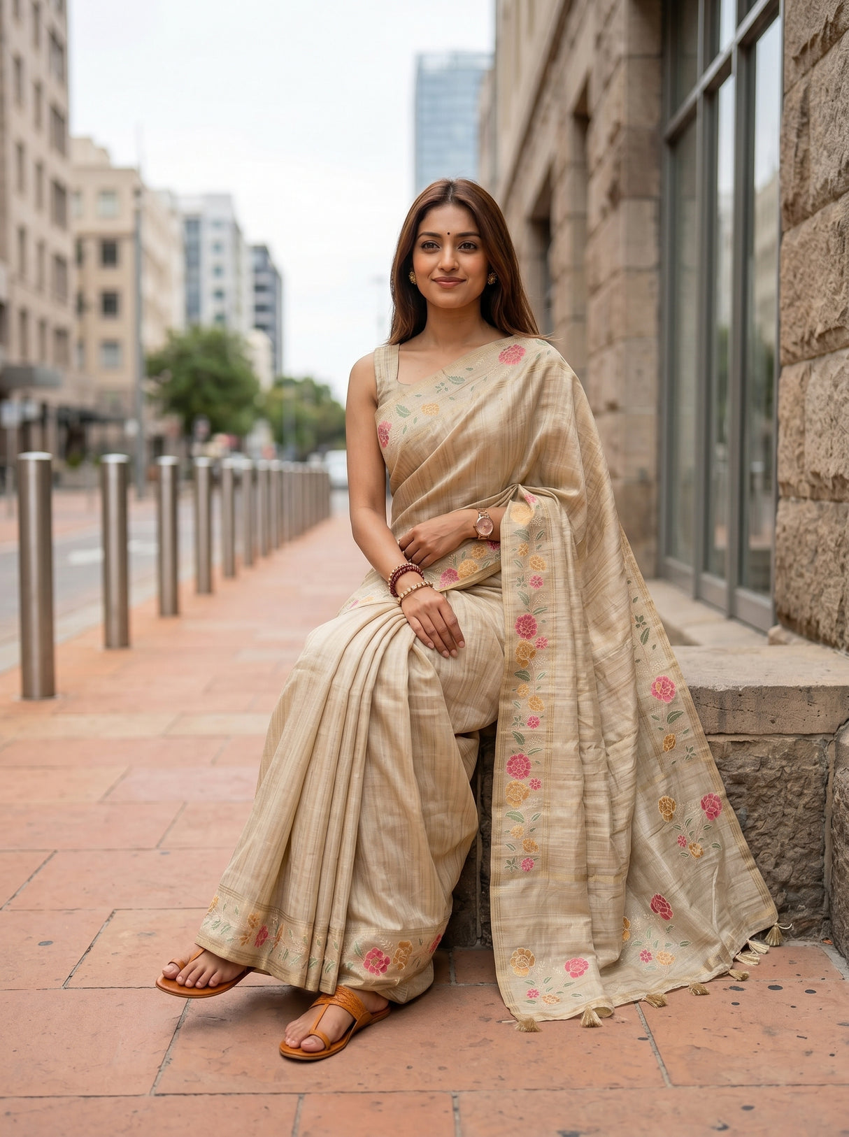 MIMOSA Saree Saree — pose 8 styling detail