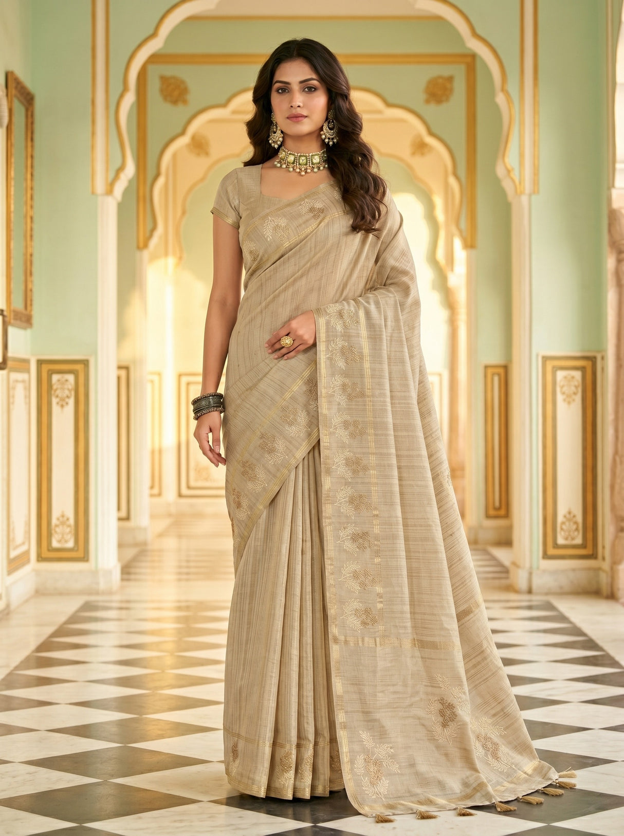 Tussar  Saree