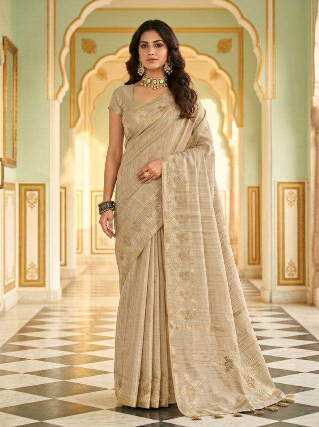 Tussar  Saree
