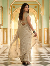 MIMOSA Tussar Saree Saree — pose 7 styling detail