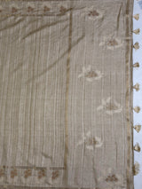 MIMOSA Tussar Saree Saree — pallu and zari work detail