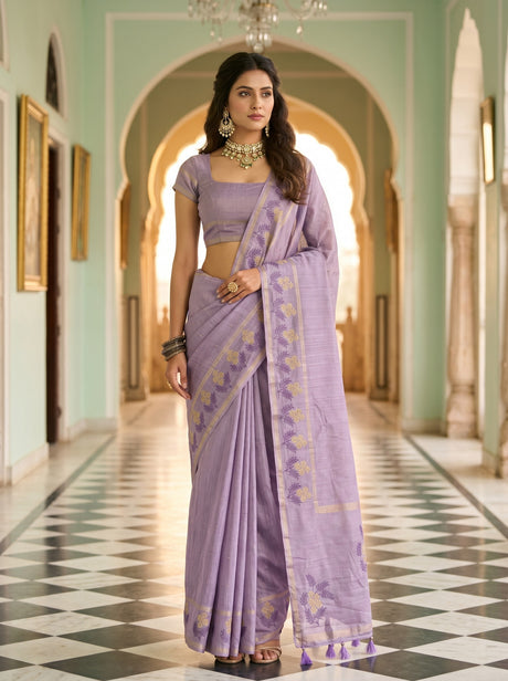 Violet  Saree