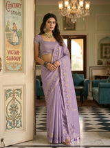 MIMOSA Violet Saree Saree — pose 5 styling detail