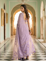MIMOSA Violet Saree Saree — pose 9 styling detail