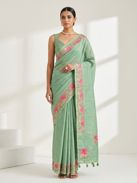 MIMOSA Saree Saree — front view on mannequin