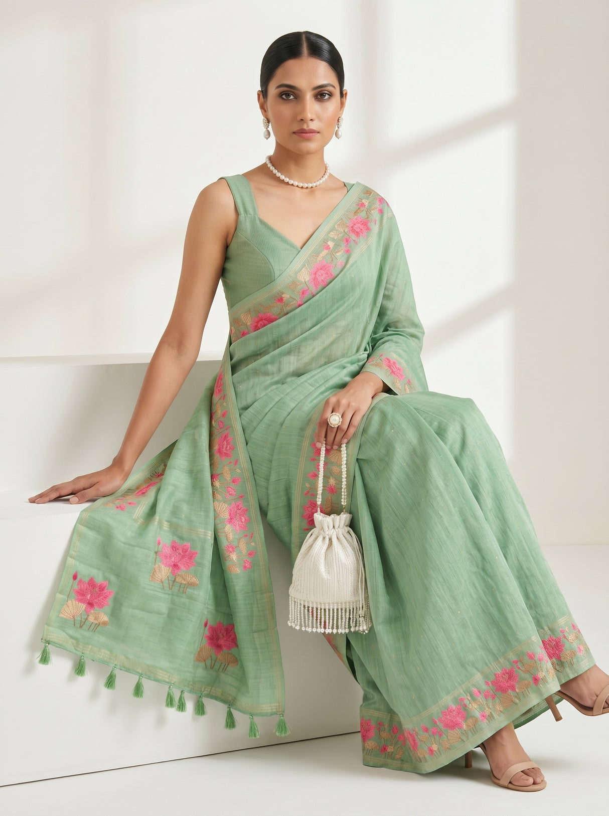 MIMOSA Saree Saree — pose 8 styling detail