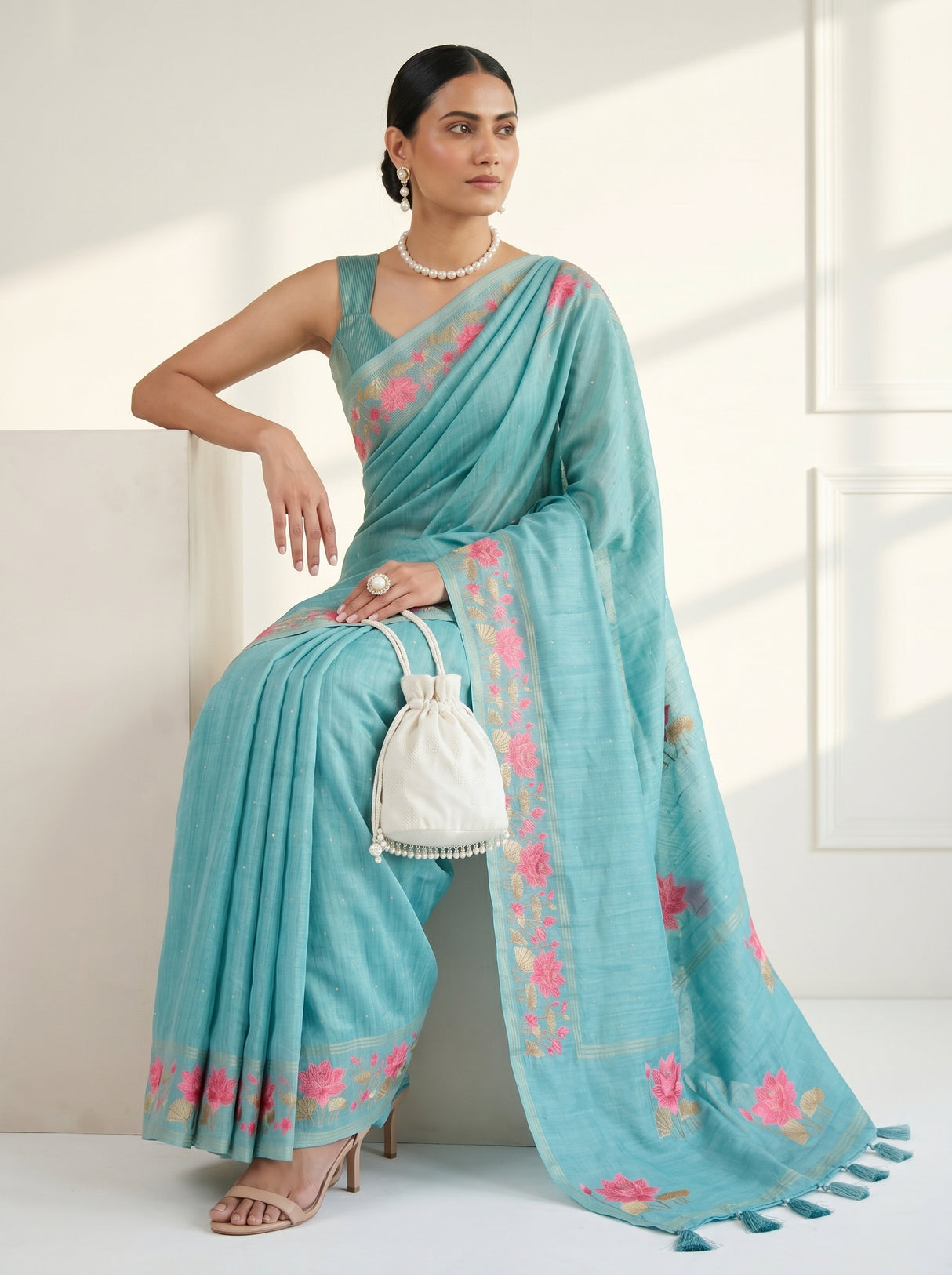 MIMOSA Saree Saree — pose 8 styling detail