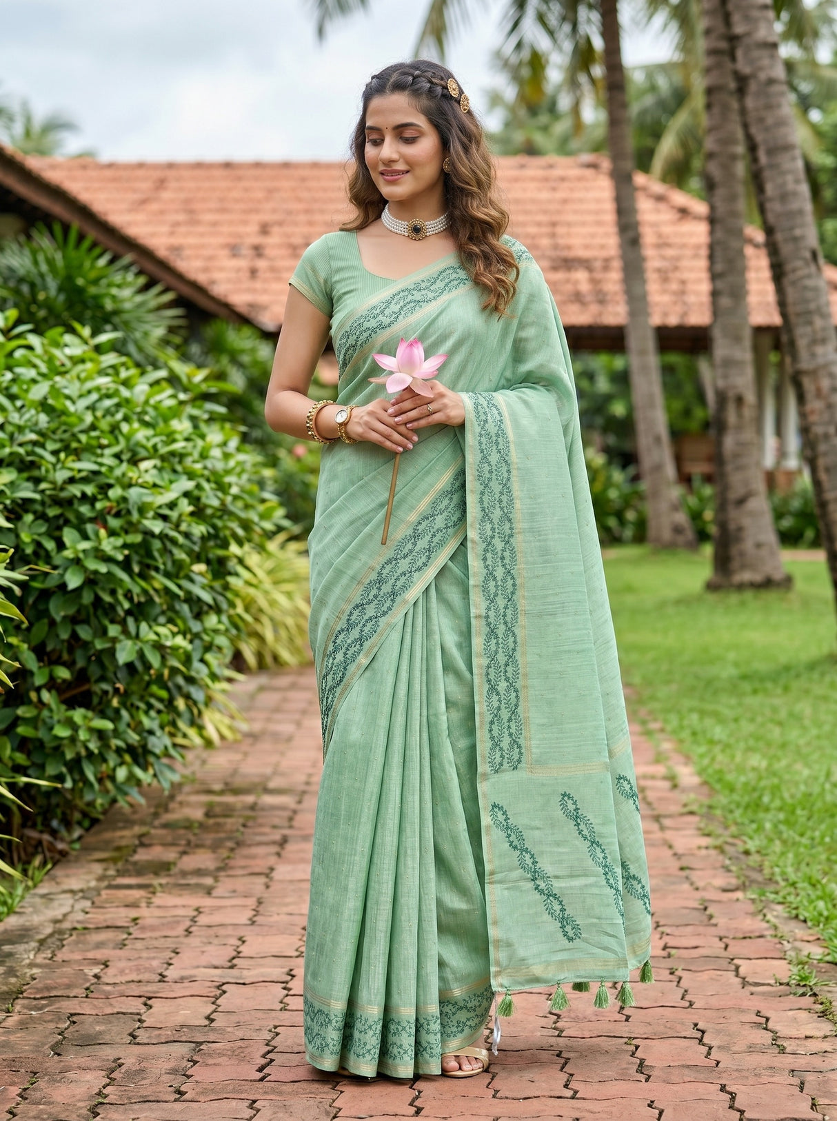 MIMOSA Saree Saree — front view on mannequin