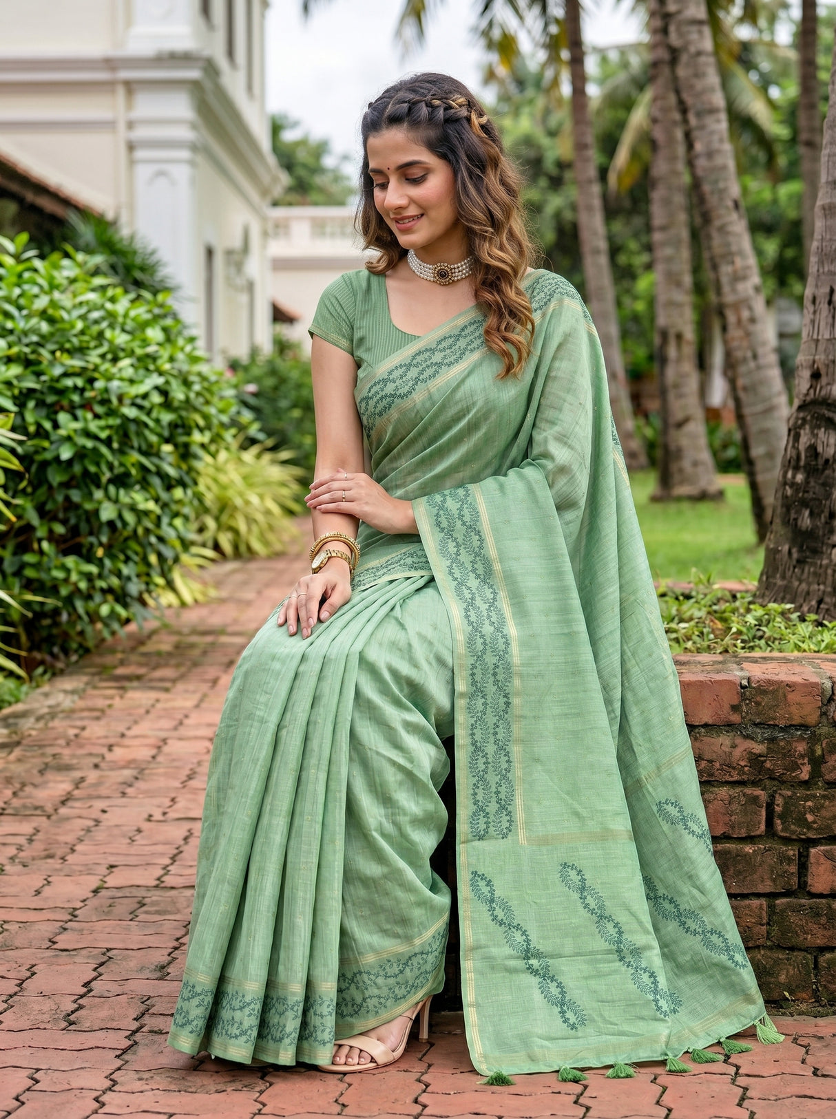 MIMOSA Saree Saree — pose 8 styling detail