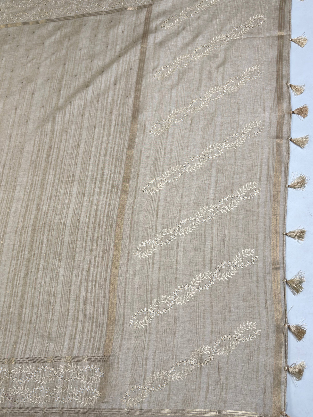 MIMOSA Saree Saree — pallu and zari work detail