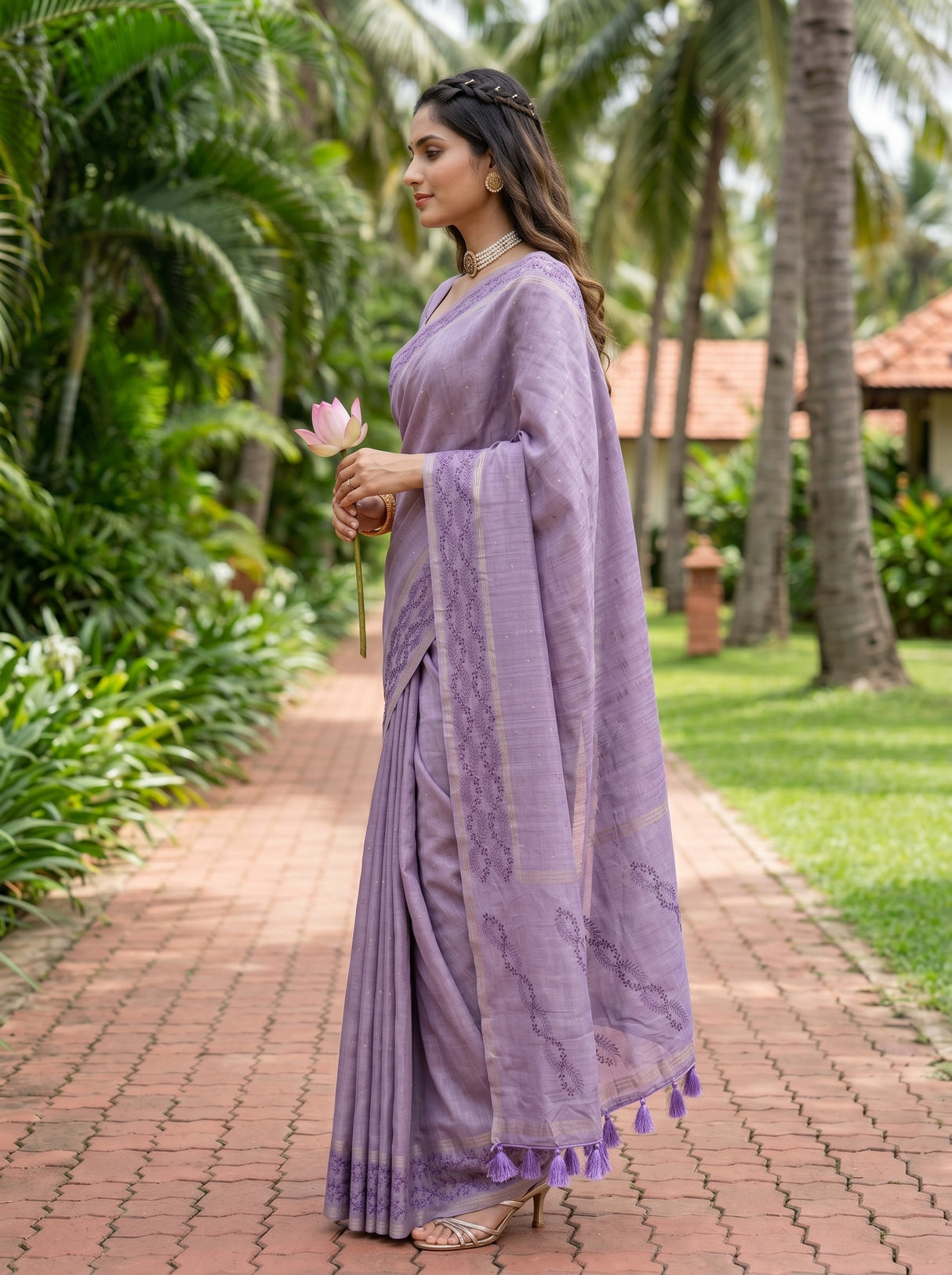 MIMOSA Saree Saree — pose 3 styling detail