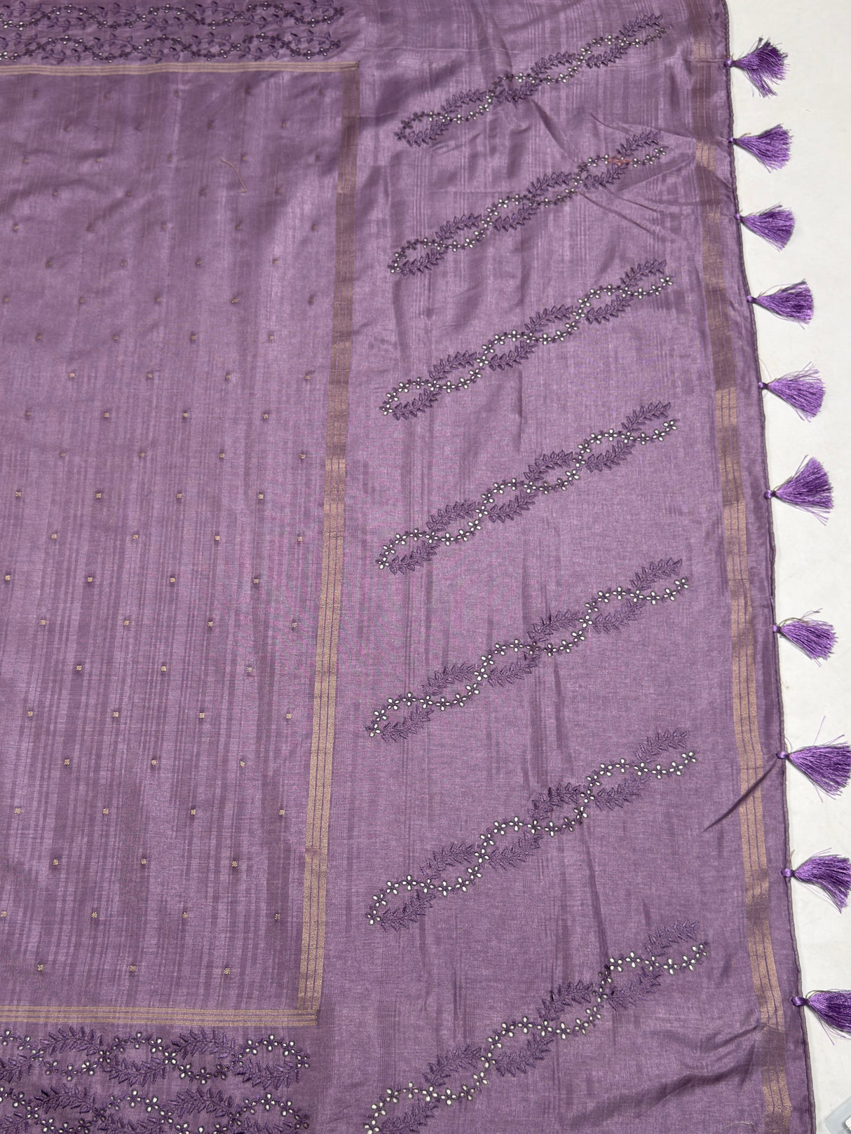 MIMOSA Saree Saree — pallu and zari work detail