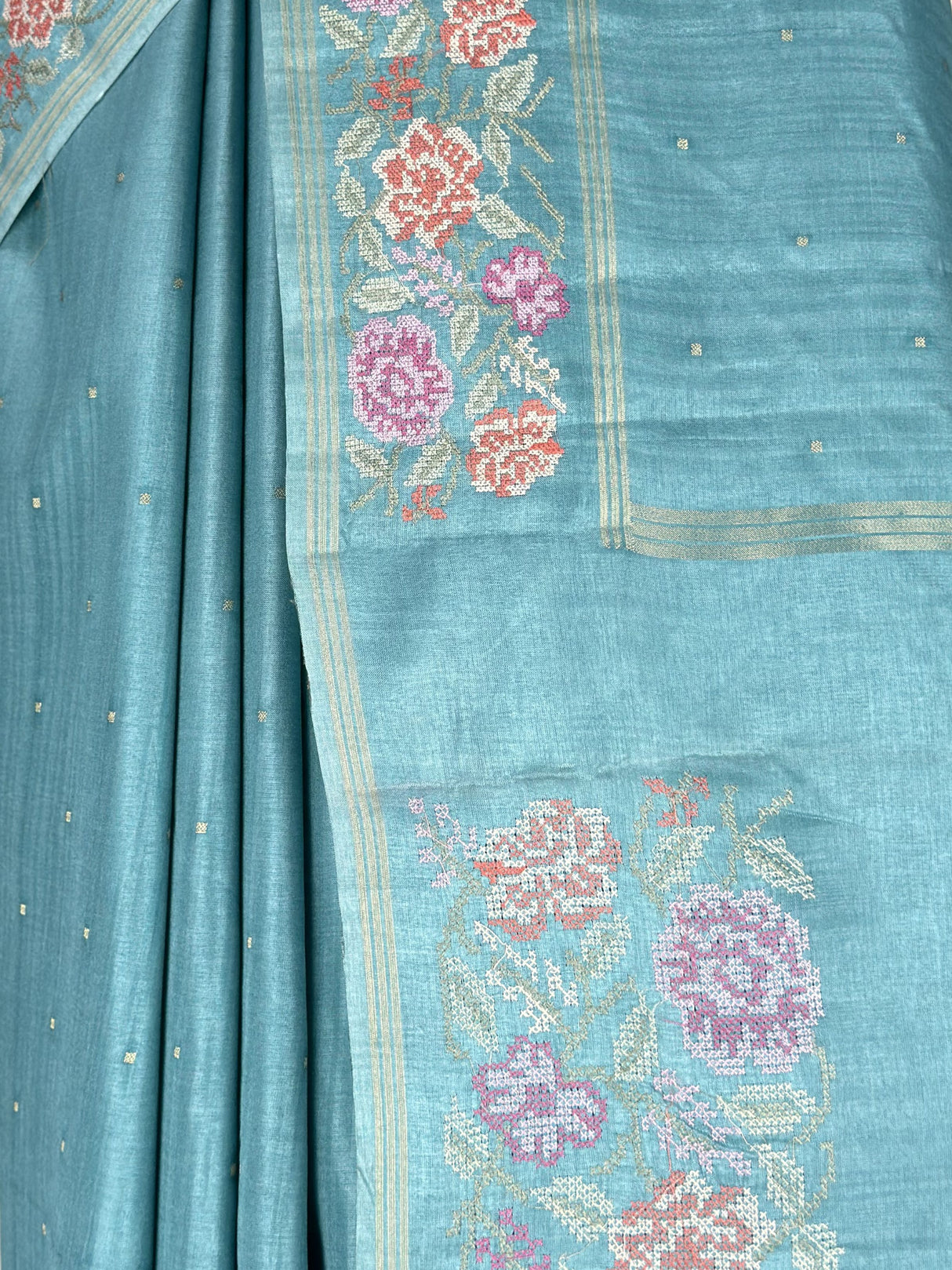 MIMOSA Sapphire Banarasi Art Silk Saree — fleets shot full lifestyle