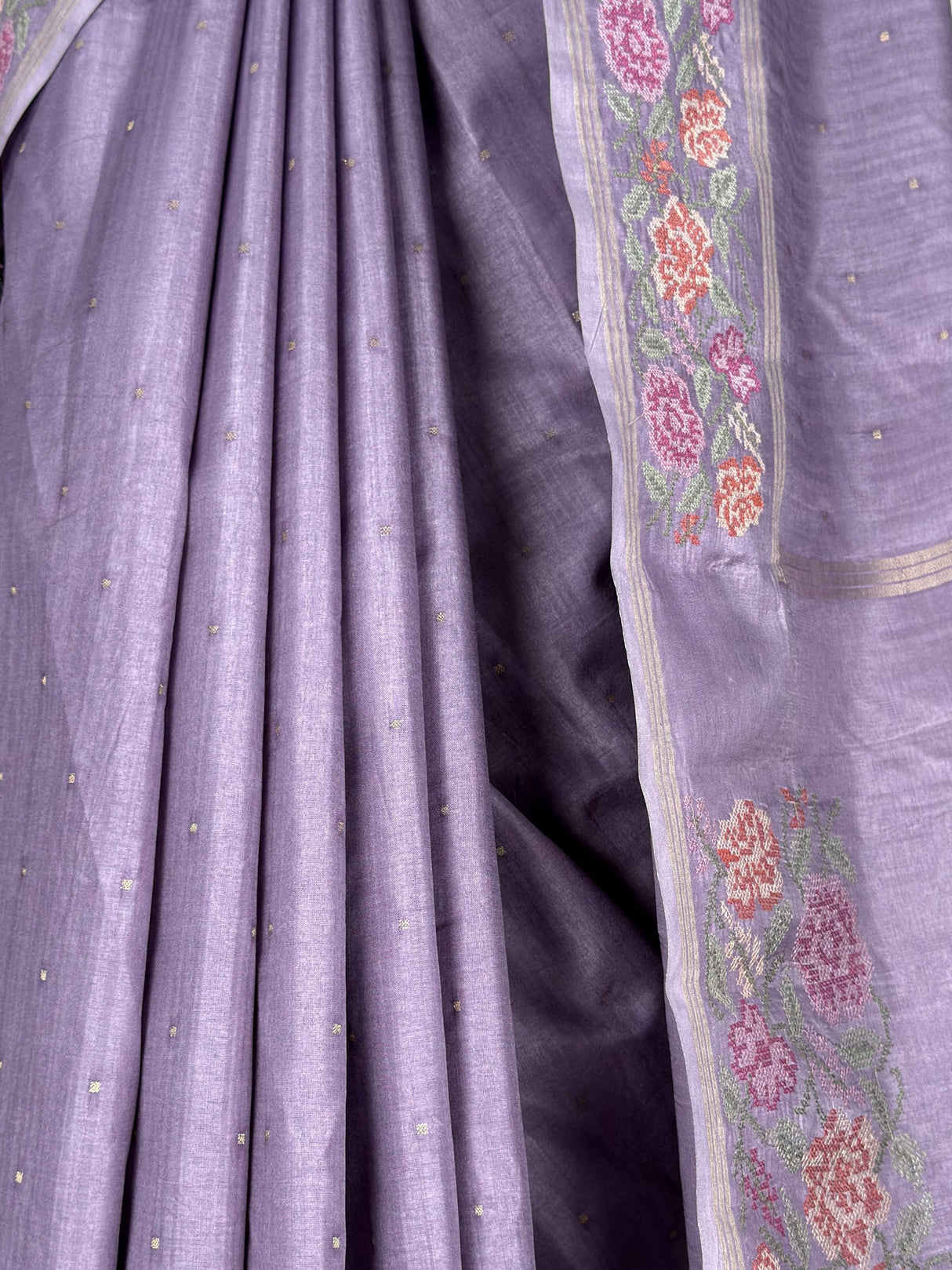 MIMOSA Violet Banarasi Art Silk Saree — fleets shot full lifestyle