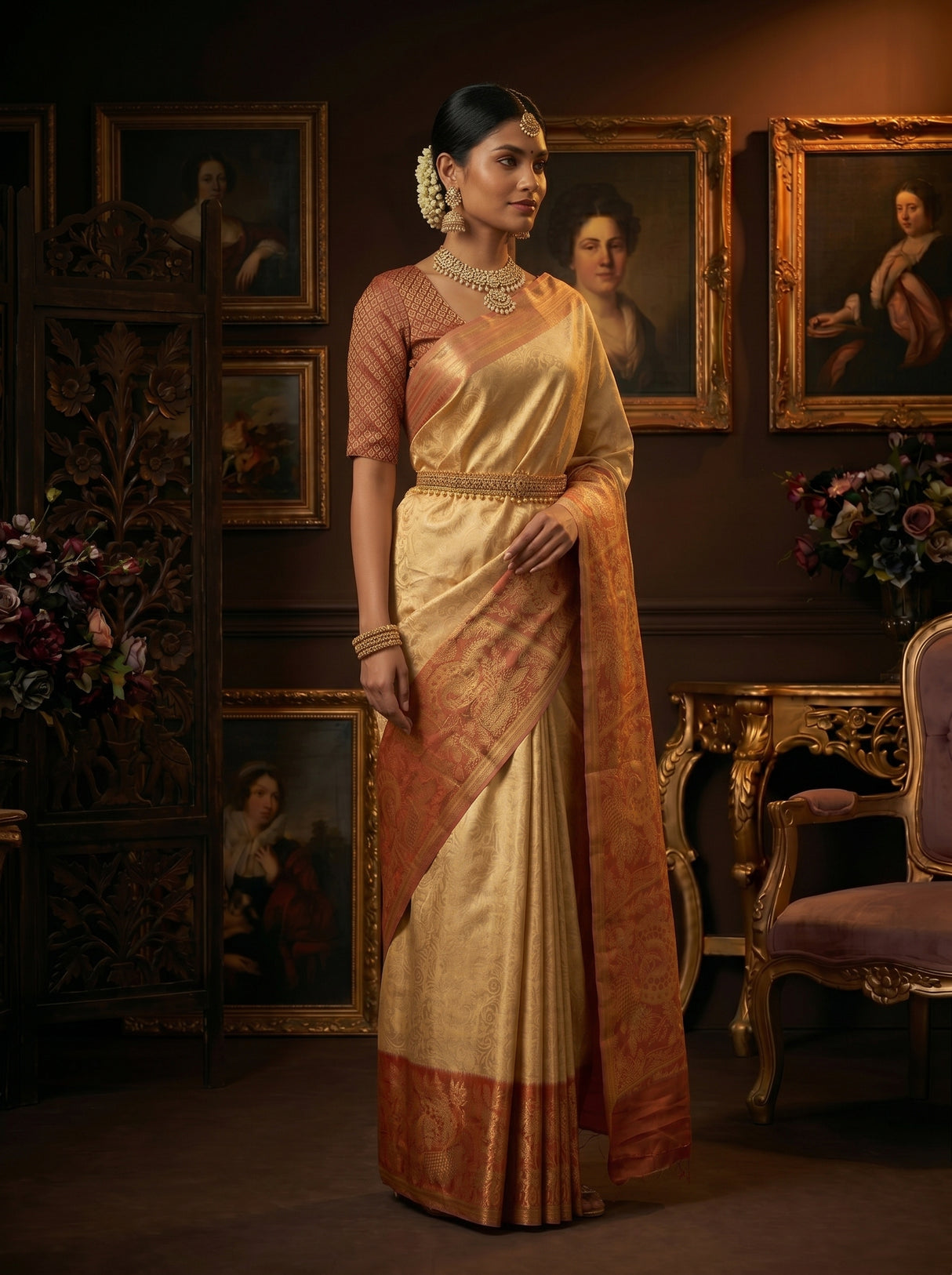 MIMOSA Saree Saree — pose 5 styling detail