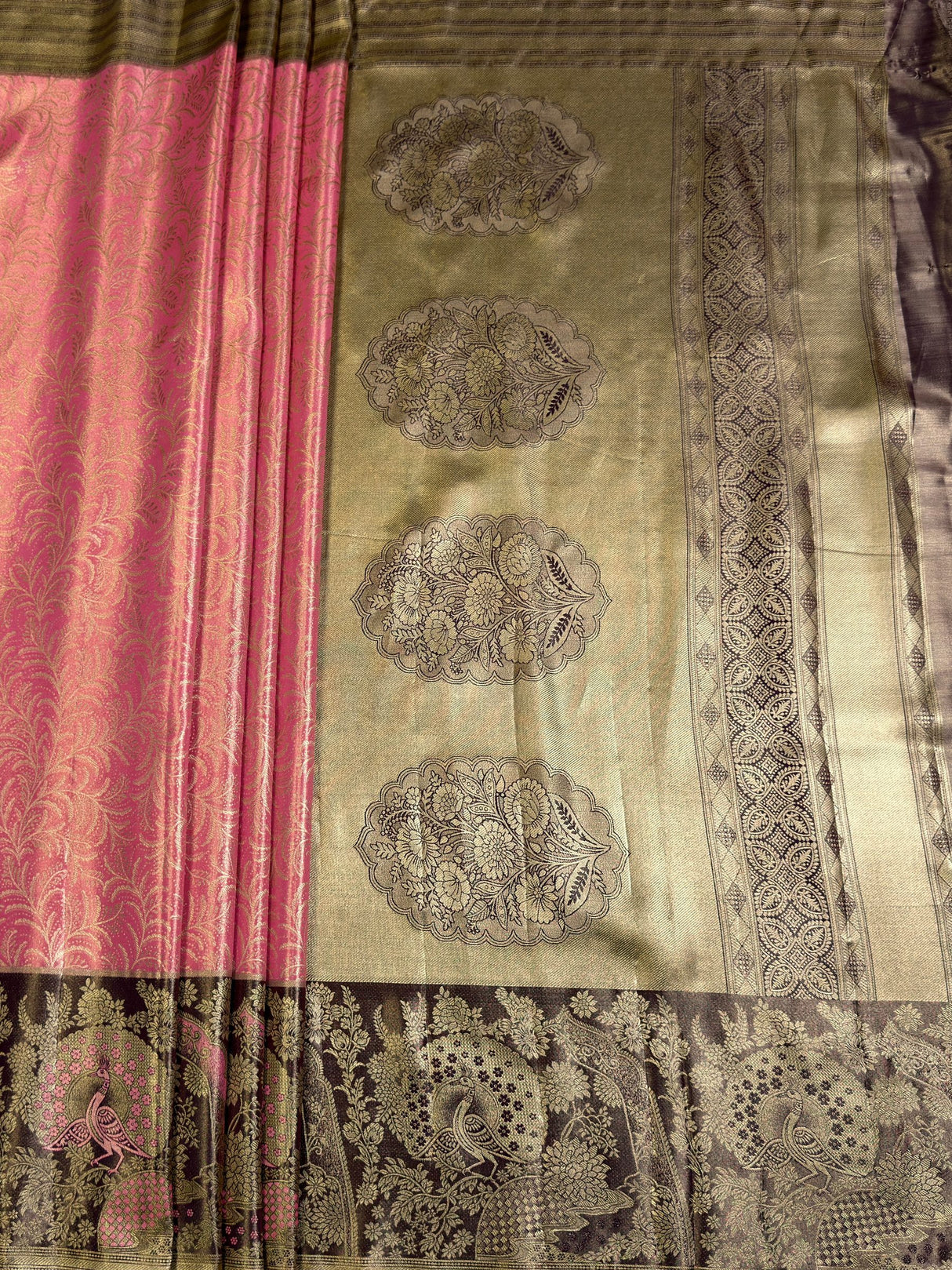MIMOSA Saree Saree — pallu and zari work detail