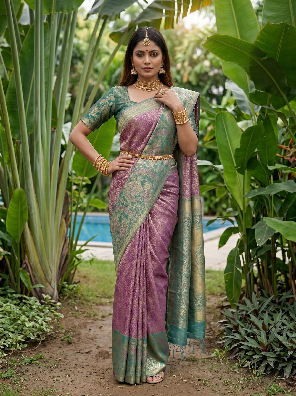 MIMOSA Saree Saree — pose 4 styling detail