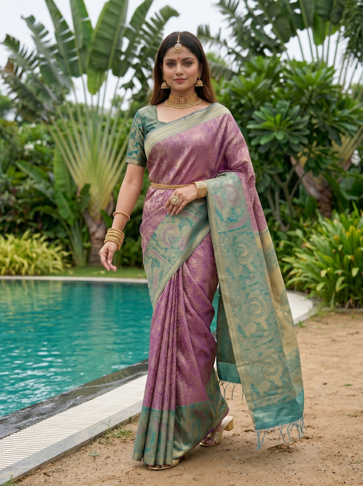 MIMOSA Saree Saree — pose 6 styling detail