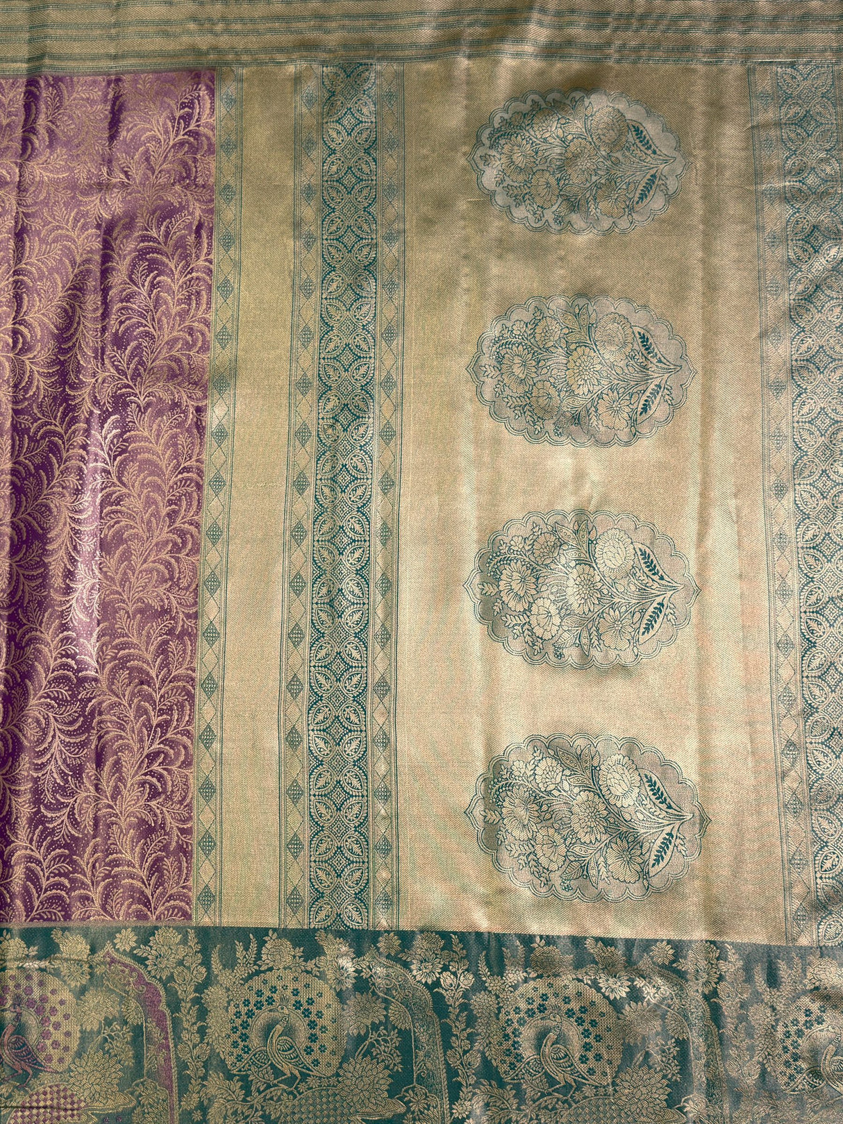 MIMOSA Saree Saree — pallu and zari work detail