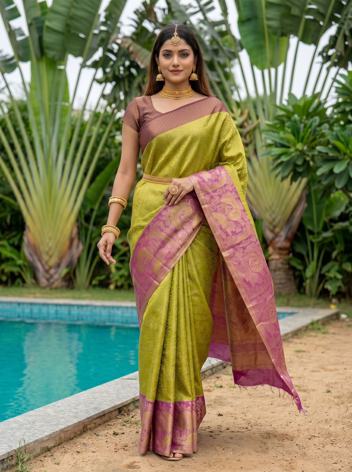 MIMOSA Saree Saree — pose 6 styling detail